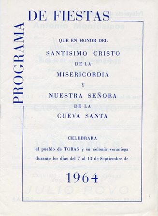 Libro de Fiestas Torás - 1964