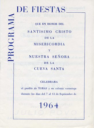 Libro de Fiestas Torás - 1964