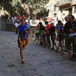 Pau entrando en meta de la Pirineu XS 2016