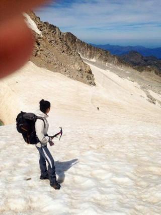 Descenso por el glaciar